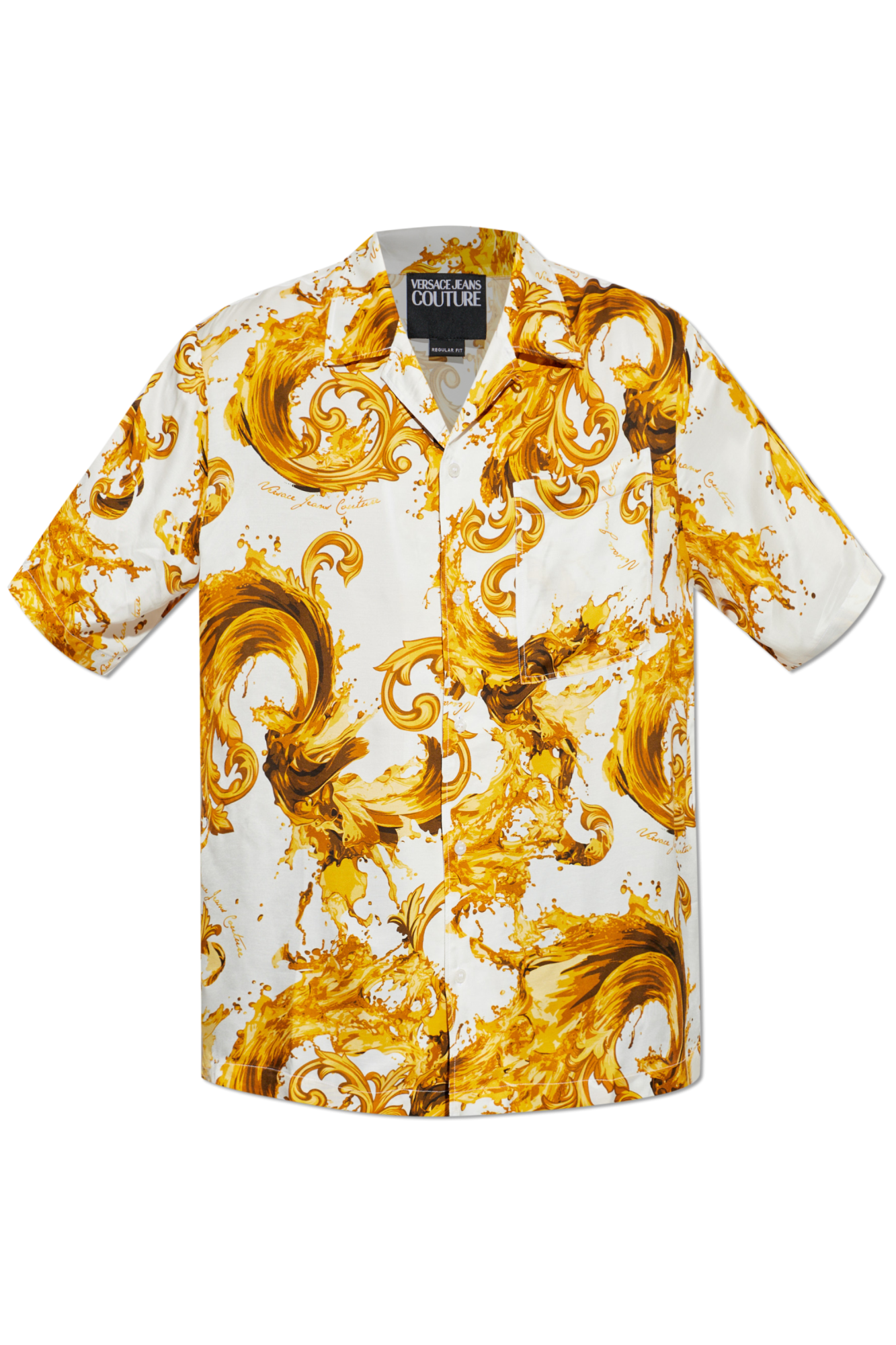 P VERSACE JEANS COUTURE シルク　シャツ Versace Jeans Couture Shirt with 'barocco' pattern | Men's | Vitkac